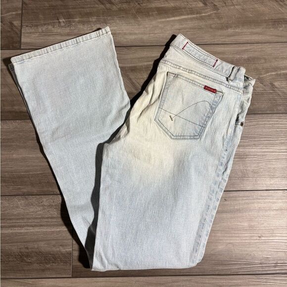 Women’s Vintage Guess Jeans Flare Size 32 Made In USA Stretch Denim Y2k 90s - Picture 1 of 8
